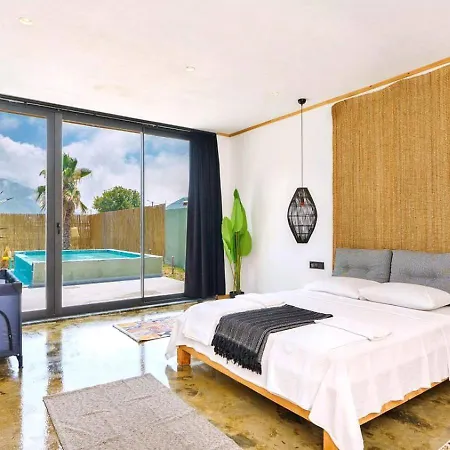 Bezirgan 2 Bedroom Secluded With Private Pool Hot Tub 卡尔坎