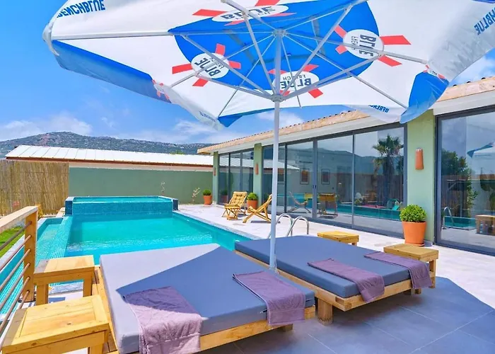 Villa Bezirgan 2 Bedroom Secluded With Private Pool Hot Tub Kalkan